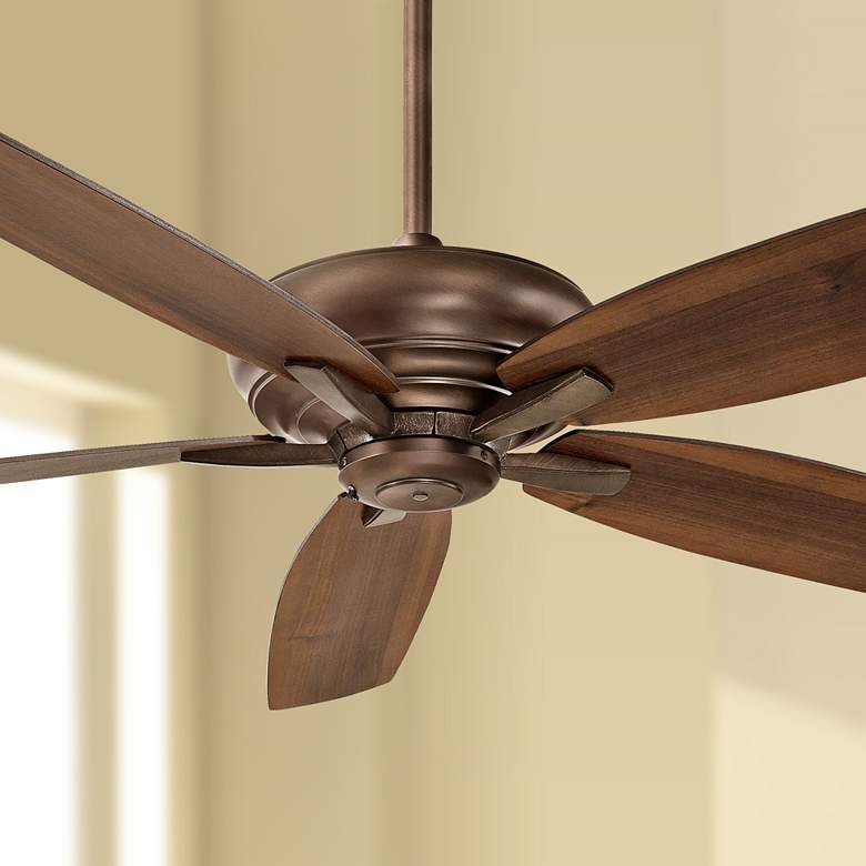 Image 1 60" Minka Aire Kola Dark Brushed Bronze Ceiling Fan with Remote