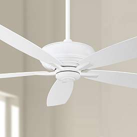 Image1 of 60" Minka Aire Kola XL White Ceiling Fan with Remote Control