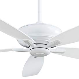 Image3 of 60" Minka Aire Kola XL White Ceiling Fan with Remote Control more views