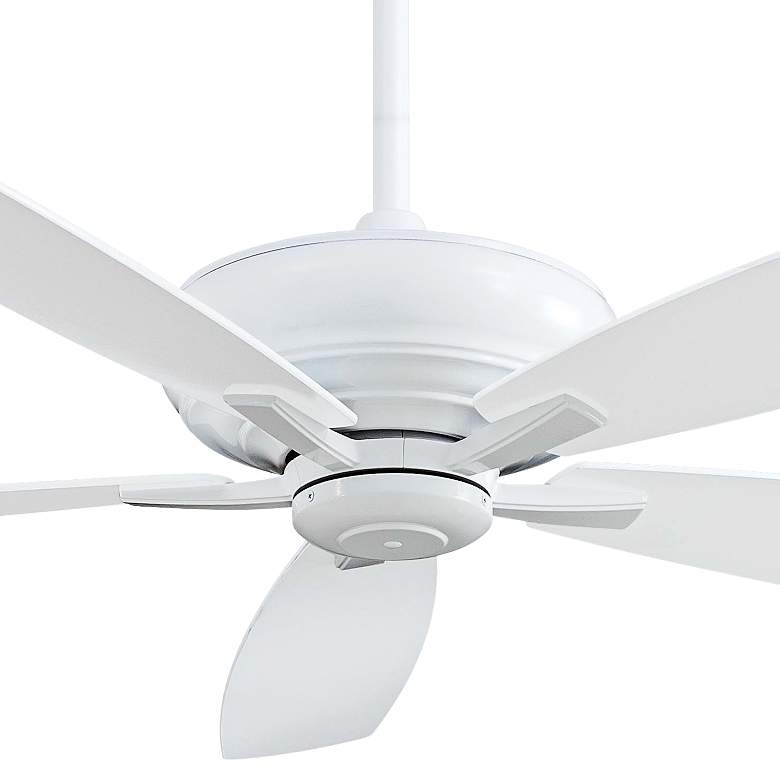 Image 3 60" Minka Aire Kola XL White Ceiling Fan with Remote Control more views