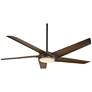 60" Minka Aire Raptor Bronze Modern LED Ceiling Fan with Remote