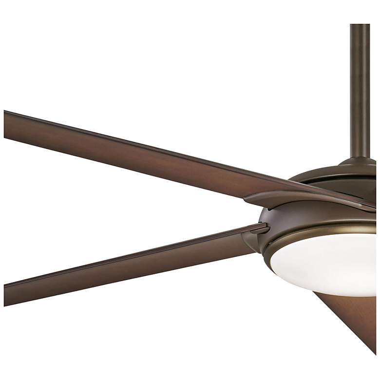 Image 4 60" Minka Aire Raptor Bronze Modern LED Ceiling Fan with Remote more views