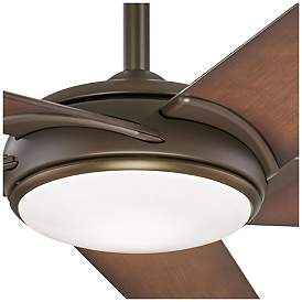 Image5 of 60" Minka Aire Raptor Bronze Modern LED Ceiling Fan with Remote more views