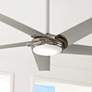 60" Minka Aire Raptor Brushed Nickel LED Indoor Fan with Remote