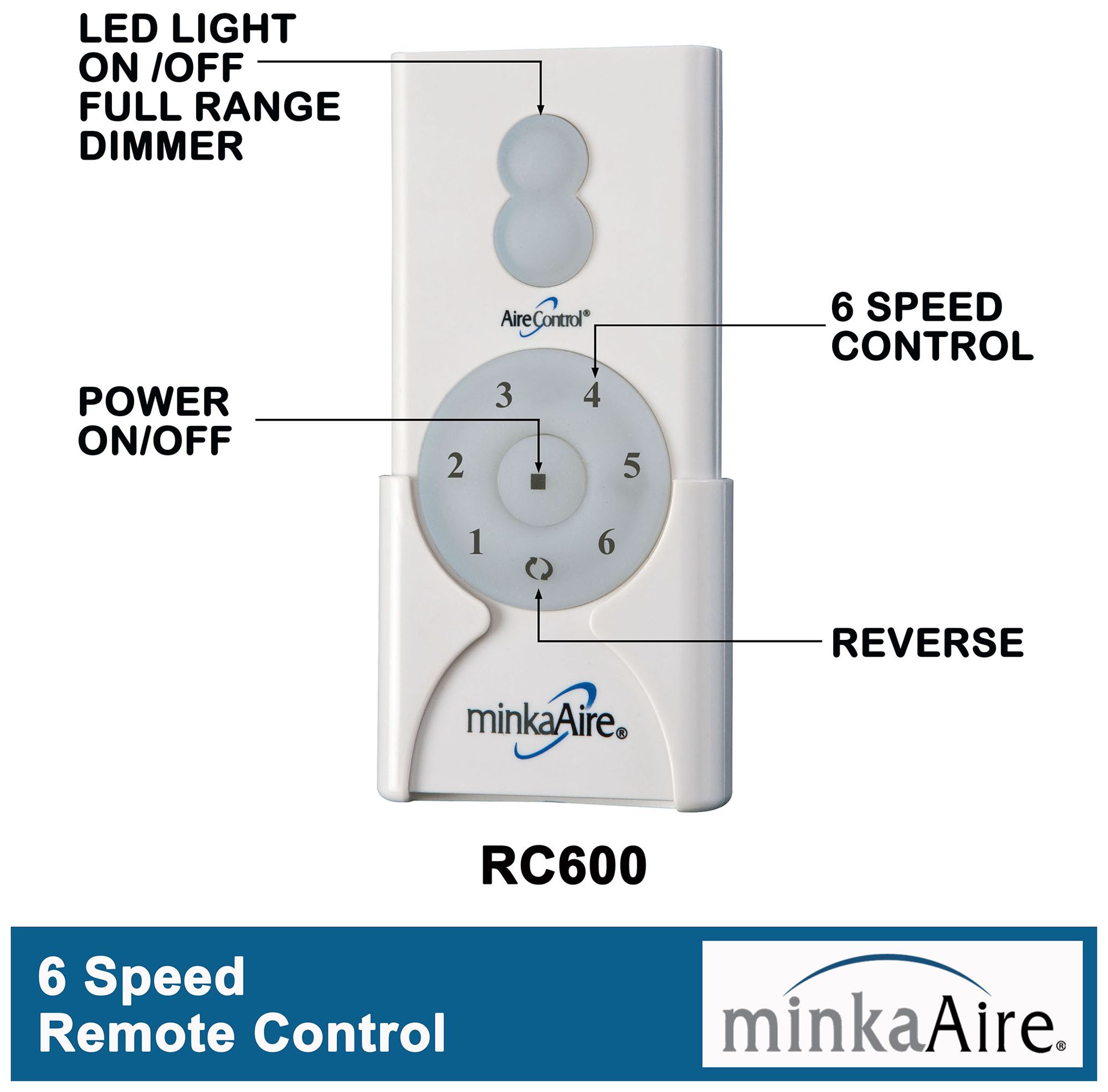 60" Minka Aire Raptor Brushed Nickel LED Indoor Fan with Remote