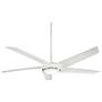 2_60" Minka Aire Raptor Flat White LED Ceiling Fan with Remote