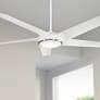 1_60" Minka Aire Raptor Flat White LED Ceiling Fan with Remote