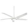 60" Minka Aire Raptor Flat White LED Ceiling Fan