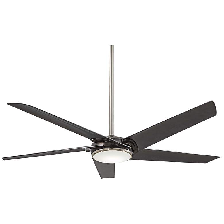 Image 2 60 inch Minka Aire Raptor Gun Metal LED Ceiling Fan with Remote