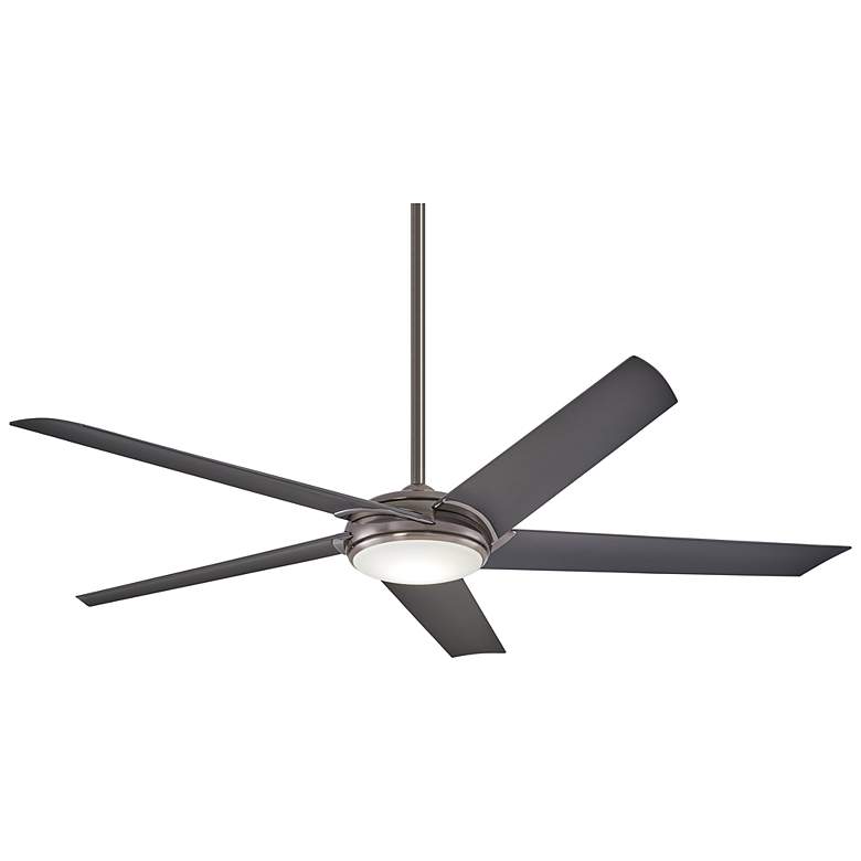 Image 2 60" Minka Aire Raptor Gun Metal LED Ceiling Fan with Remote