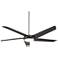 60" Minka Aire Raptor Gun Metal LED Ceiling Fan with Remote