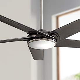 Image1 of 60" Minka Aire Raptor Gun Metal LED Ceiling Fan with Remote