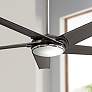 60" Minka Aire Raptor Gun Metal LED Ceiling Fan with Remote