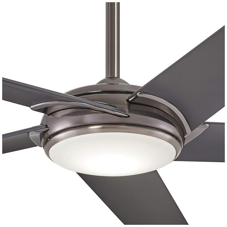 Image 4 60" Minka Aire Raptor Gun Metal LED Ceiling Fan with Remote more views