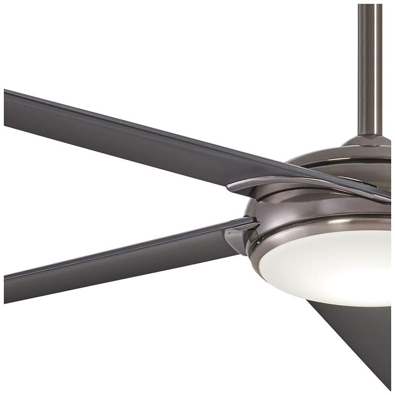 Image 6 60" Minka Aire Raptor Gun Metal LED Ceiling Fan with Remote more views