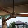 2_60" Minka Aire Rudolph Bronze Outdoor Ceiling Fan with Remote