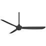 3_60" Minka Aire Rudolph Coal Black Outdoor Ceiling Fan with Remote