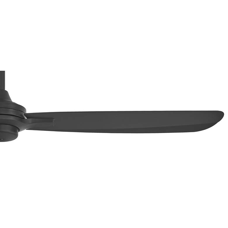 Image 5 60" Minka Aire Rudolph Coal Black Outdoor Ceiling Fan with Remote more views