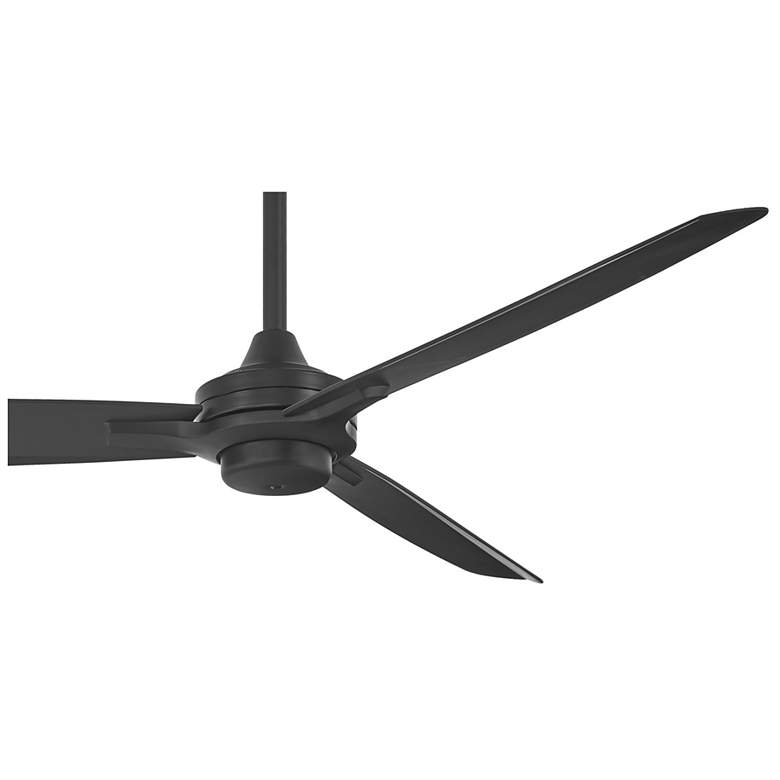 Image 7 60" Minka Aire Rudolph Coal Black Outdoor Ceiling Fan with Remote more views