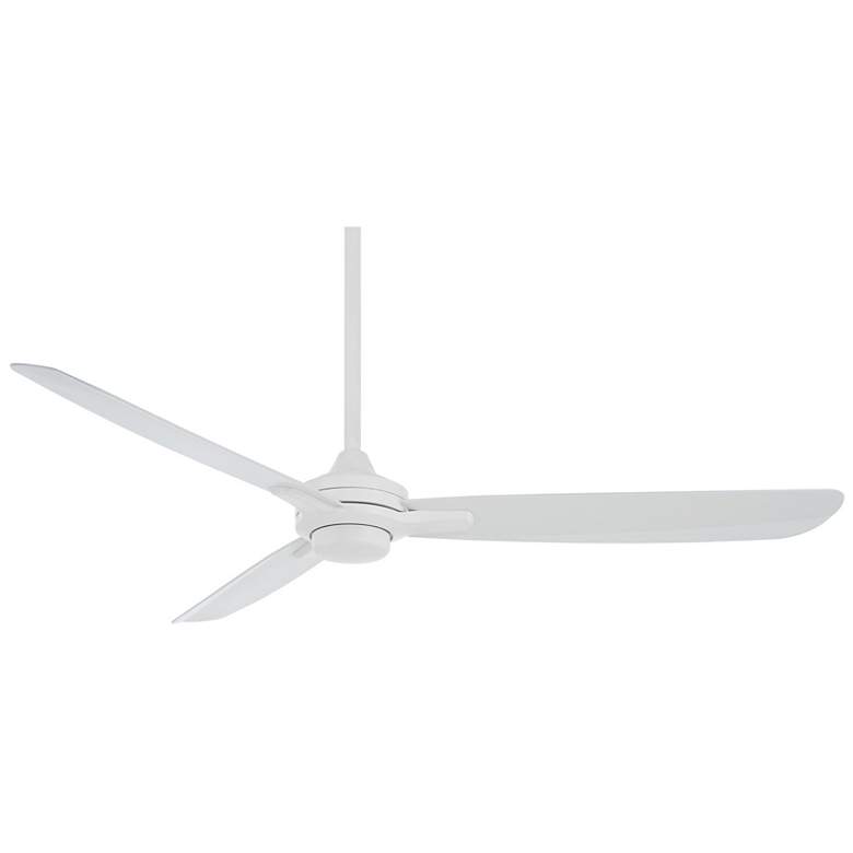 Image 3 60" Minka Aire Rudolph Flat White Outdoor Ceiling Fan with Remote