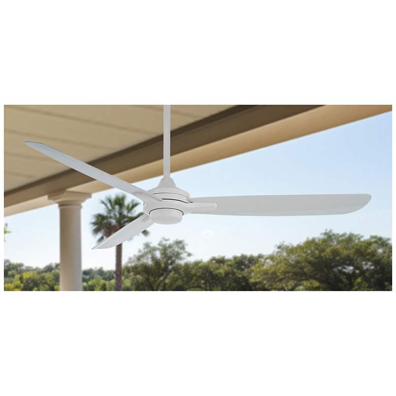Image 4 60" Minka Aire Rudolph Flat White Outdoor Ceiling Fan with Remote more views