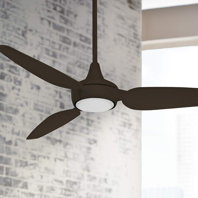 Image 1 60 inch Minka Aire Seacrest Bronze LED Outdoor Smart Ceiling Fan