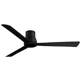 Image3 of 60" Minka Aire Simple Flush Coal Black Outdoor Hugger Ceiling Fan