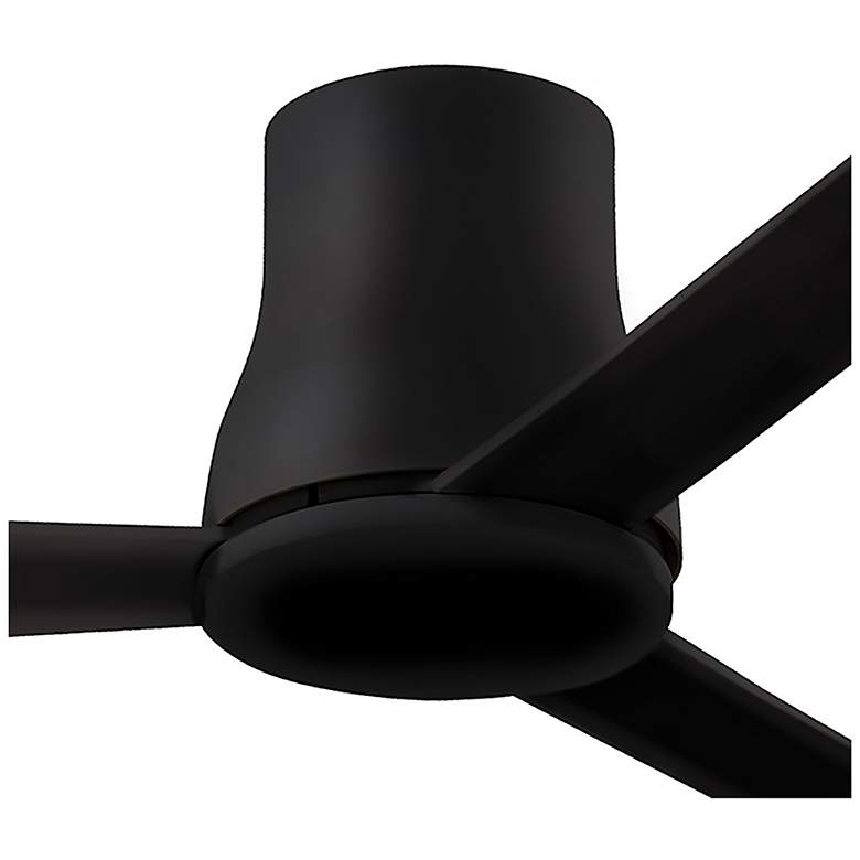 Image 4 60" Minka Aire Simple Flush Coal Black Outdoor Hugger Ceiling Fan more views