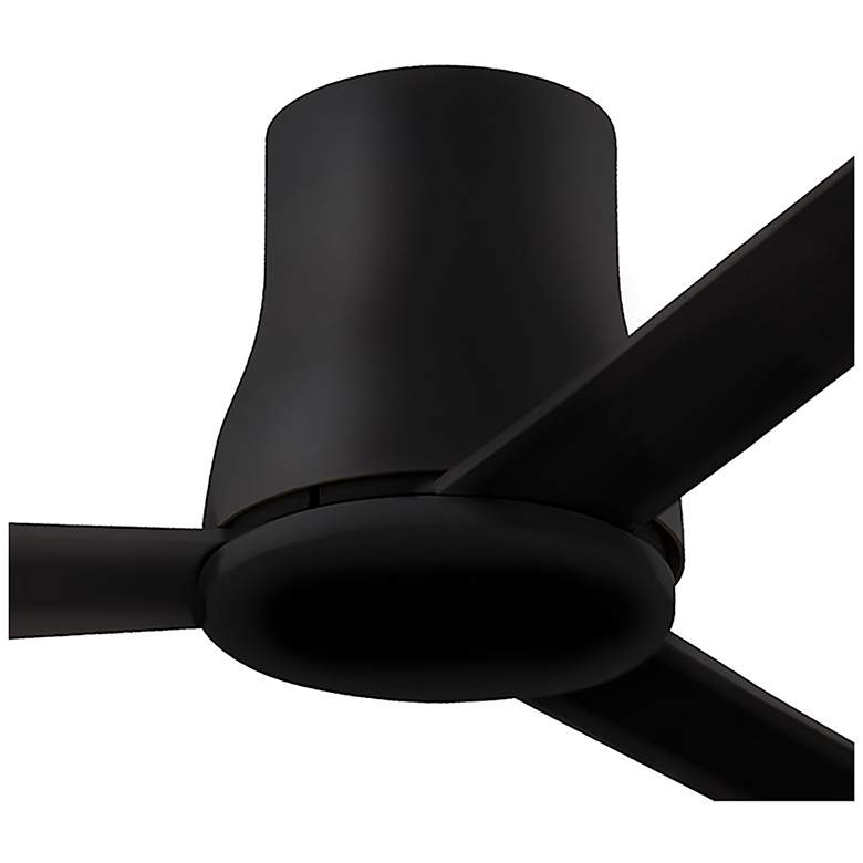 Image 2 60 inch Minka Aire Simple Flush Coal Black Outdoor Hugger Ceiling Fan more views