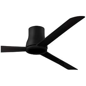 Image5 of 60" Minka Aire Simple Flush Coal Black Outdoor Hugger Ceiling Fan more views
