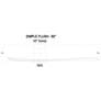 60" Minka Aire Simple Flush Coal Black Outdoor Hugger Ceiling Fan in scene
