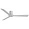 60" Minka Aire Simple Flush Gray Outdoor Hugger Ceiling Fan