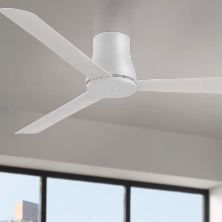 Image 2 60" Minka Aire Simple Flush Gray Outdoor Hugger Ceiling Fan