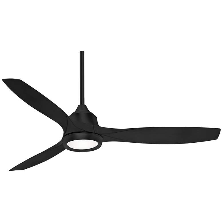 Image 2 60 inch Minka Aire Skyhawk Coal Modern LED Ceiling Fan with Remote Control