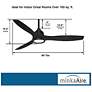7_60" Minka Aire Skyhawk Coal Modern LED Ceiling Fan with Remote Control more views