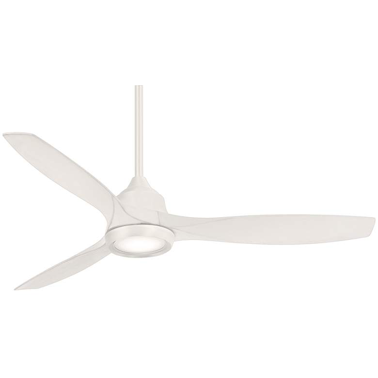 Image 2 60" Minka Aire Skyhawk Flat White LED Ceiling Fan with Remote Control
