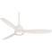 60" Minka Aire Skyhawk Flat White LED Ceiling Fan with Remote Control