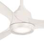 60" Minka Aire Skyhawk Flat White LED Ceiling Fan with Remote Control