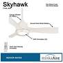 6_60" Minka Aire Skyhawk Flat White LED Ceiling Fan with Remote Control more views