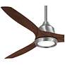 6_60" Minka Aire Skyhawk Nickel Dark Maple LED Ceiling Fan with Remote more views