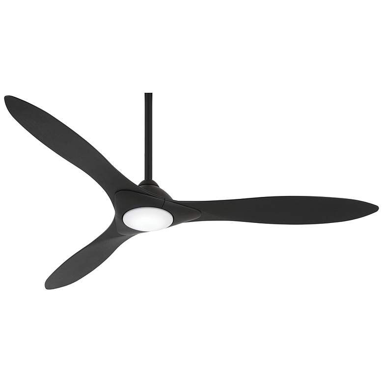 Image 1 60 inch Minka Aire Sleek Coal Finish LED Smart Ceiling Fan with Remote