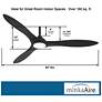 6_60" Minka Aire Sleek Coal Finish LED Smart Ceiling Fan with Remote more views