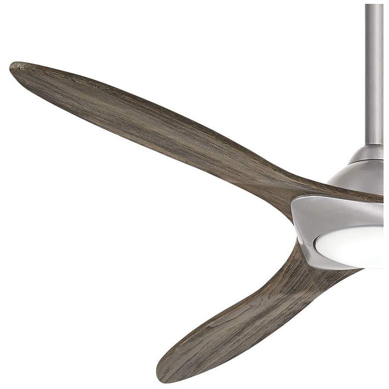 Image 4 60" Minka Aire Sleek Nickel Finish Modern LED Smart Ceiling Fan more views