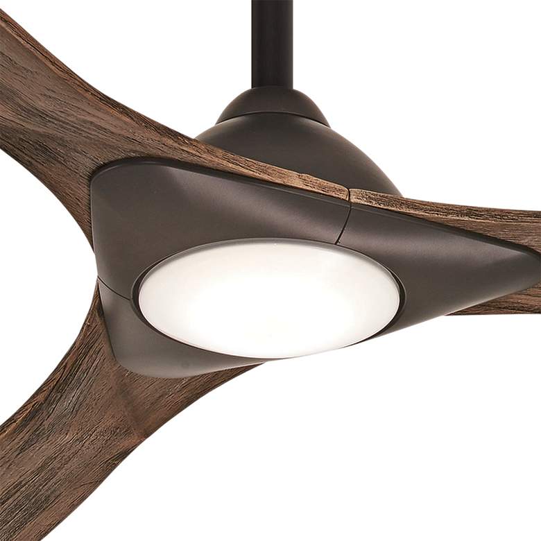 Image 3 60 inch Minka Aire Sleek Oil Rubbed Bronze LED Smart Ceiling Fan more views