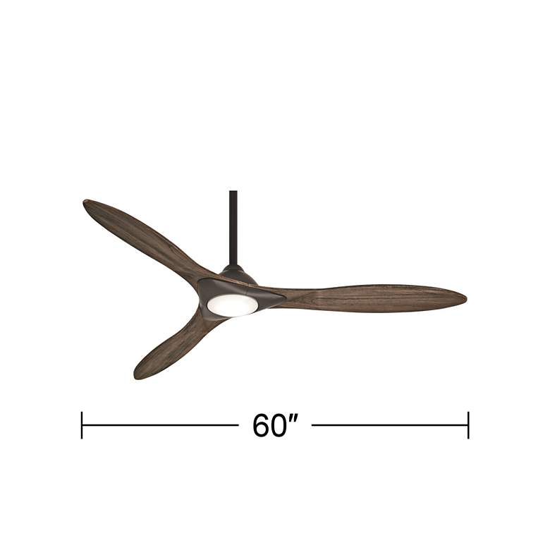 Image 5 60 inch Minka Aire Sleek Oil Rubbed Bronze LED Smart Ceiling Fan more views