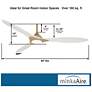 60" Minka Aire Sleek Soft Brass LED Indoor Smart Fan with Remote