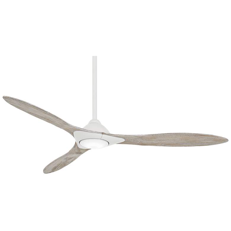 Image 2 60" Minka Aire Sleek White LED Modern Smart Ceiling Fan