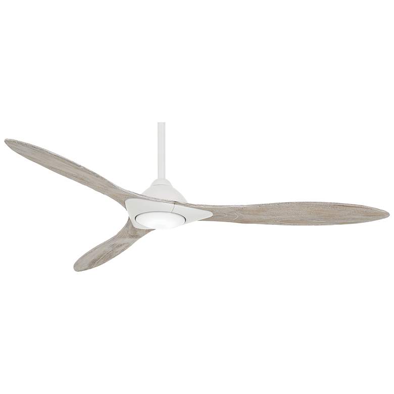 Image 2 60 inch Minka Aire Sleek White LED Modern Smart Ceiling Fan