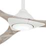 60" Minka Aire Sleek White LED Modern Smart Ceiling Fan
