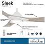 6_60" Minka Aire Sleek White LED Modern Smart Ceiling Fan more views